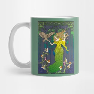 Celtic Woman (green/blue) Mug